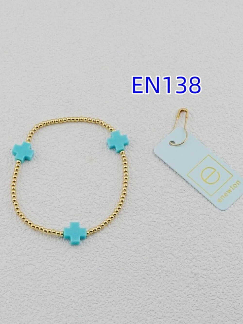 Enewton Gold Bead Cross Bracelet